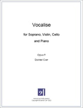 Vocalise for Soprano, Violin, Cello and Piano Vocal Solo & Collections sheet music cover